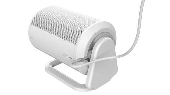 Lautsprecherhalterung für den Sonos Era 100 in Weiß samt Lautsprecher