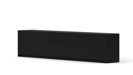 Schlichtes schwarzes Sideboard