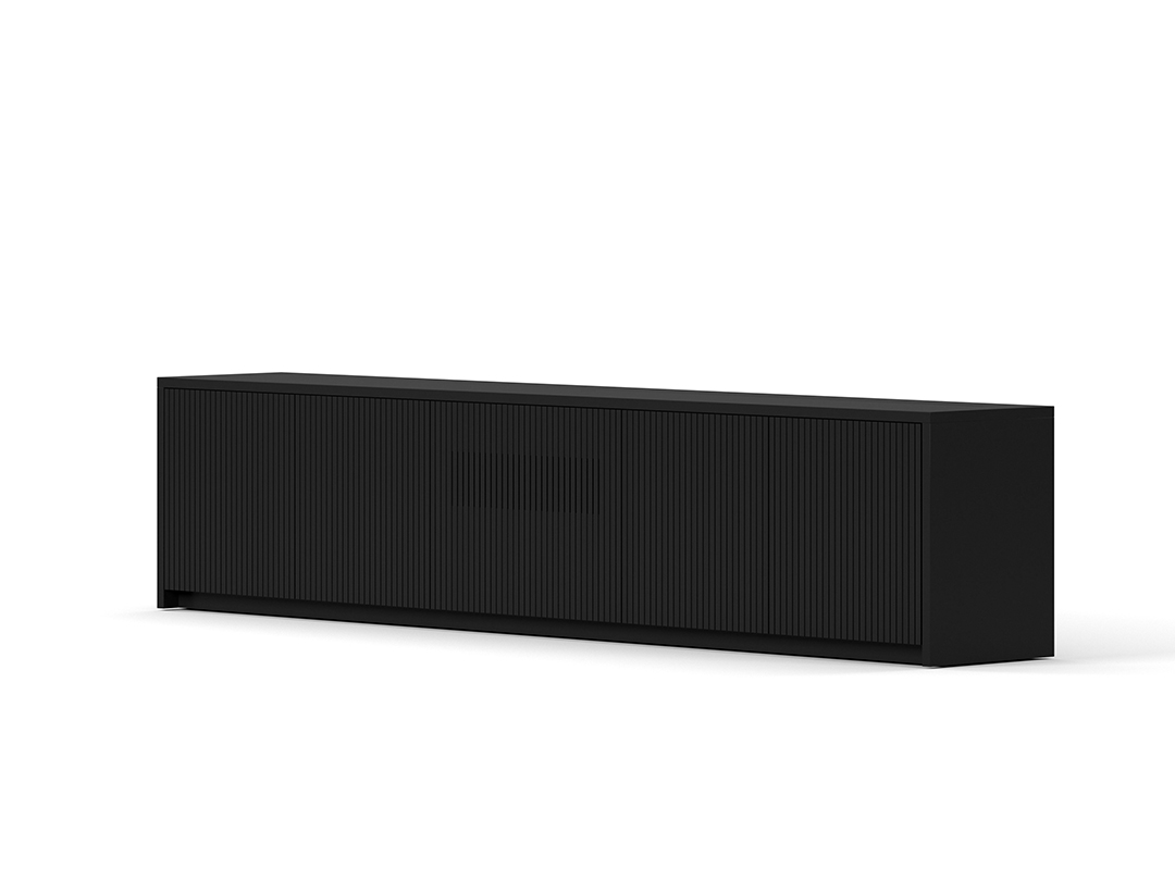 Schlichtes schwarzes Sideboard
